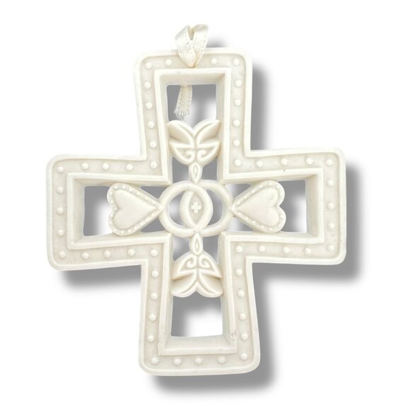 Pure Grace Covenant Cross Adornment Ivory NIB - Picture 2 of 9